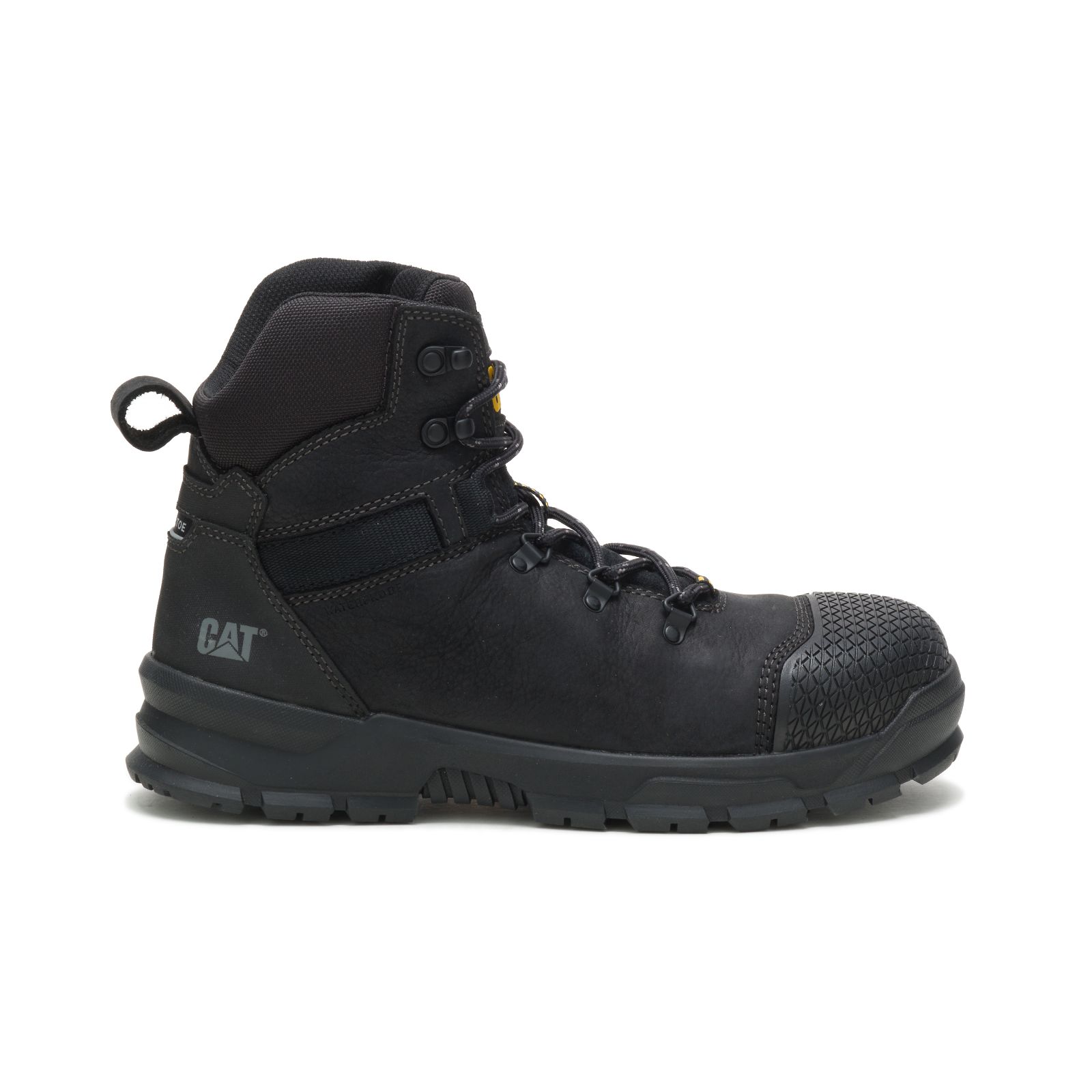Caterpillar Work Boots UAE - Caterpillar Accomplice X Waterproof Steel Toe Mens - Black ZMXCEI738